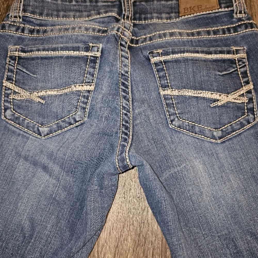 Womens BKE mid-rise straight leg jeans size 25 x 32 - Picture 2 of 3